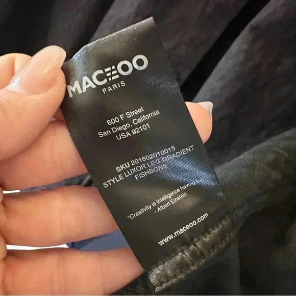 Maceoo Paris Men’s Italian Fabric Dress Shirt 4XL Slim Fit Gradient Long Sleeve - Picture 10 of 11